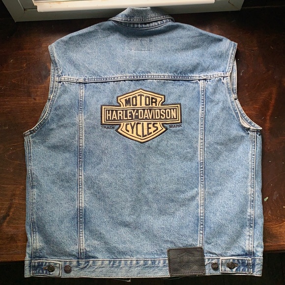 Harley Owner’s Group Denim Vest - Picture 1 of 3
